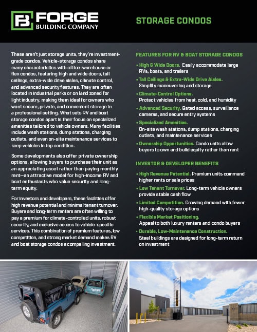 brochure storage condos