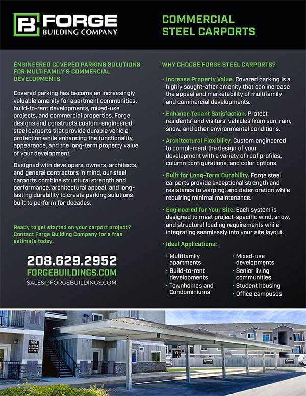 commercial steel carport Brochure