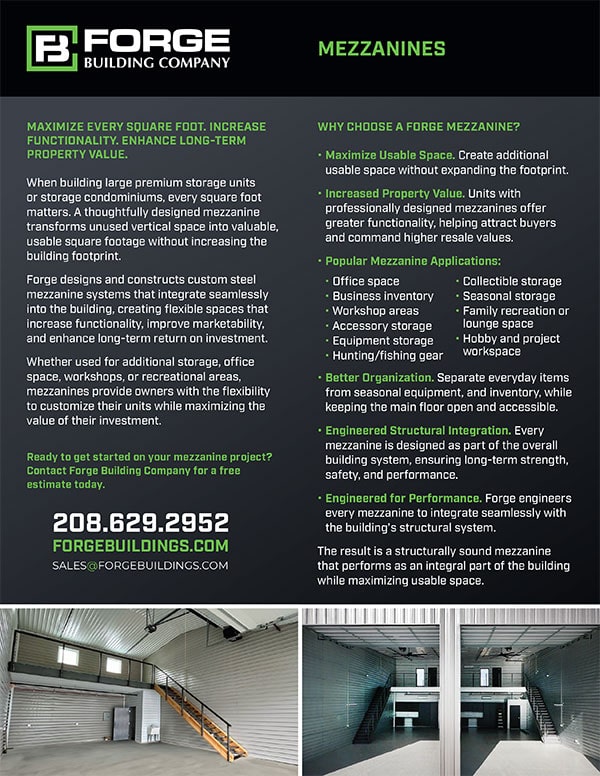forge buildings mezzanine brochure